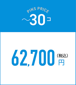 ~30コの料金61,600円